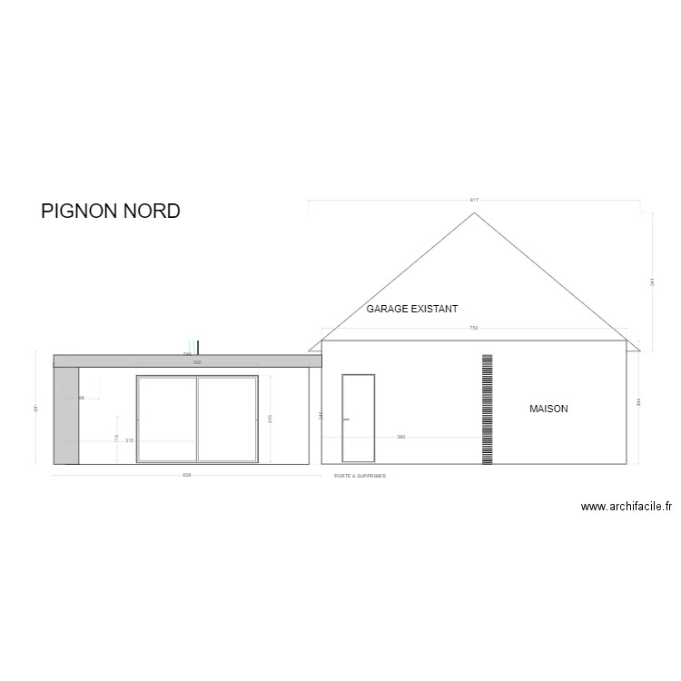 PIGNON NORD 30. Plan de 0 pièce et 0 m2