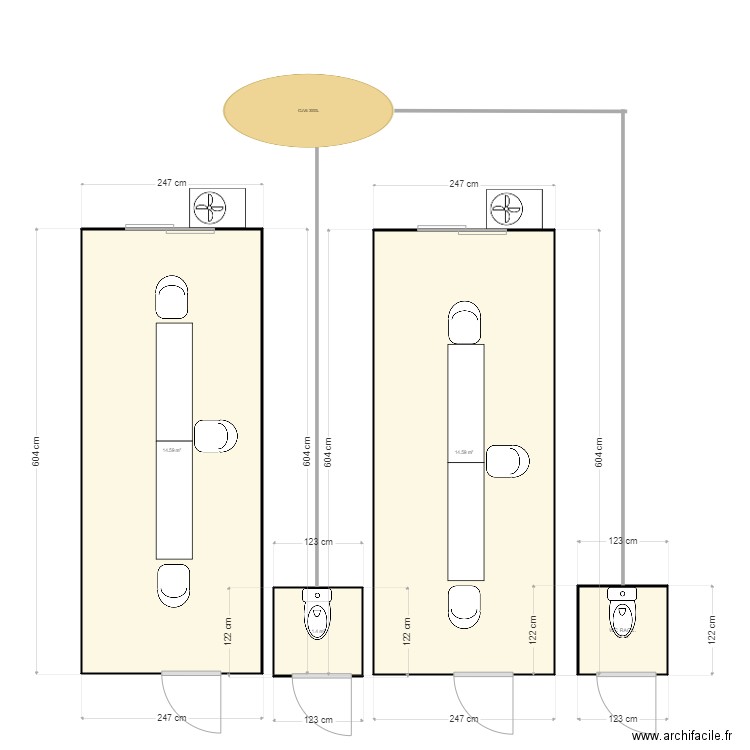 LOCAMUC WC RACC. Plan de 0 pièce et 0 m2