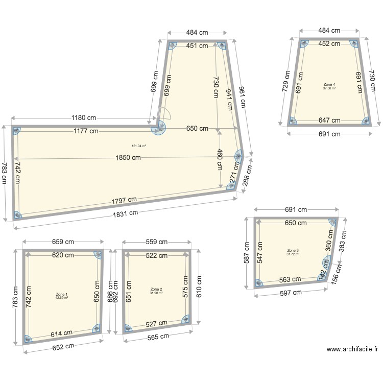 Salle VdL Chauffage sol. Plan de 0 pièce et 0 m2