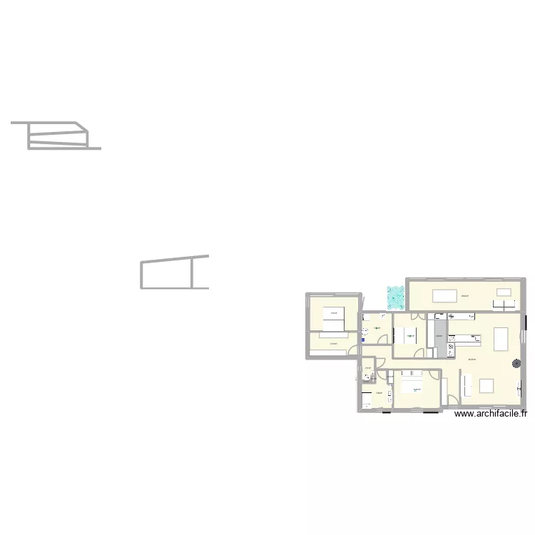 Le Breuil. Plan de 17  et 177 m²