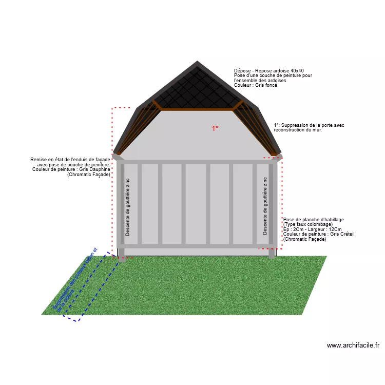 PLAN FACADE - APRES TX - 2. Plan de 