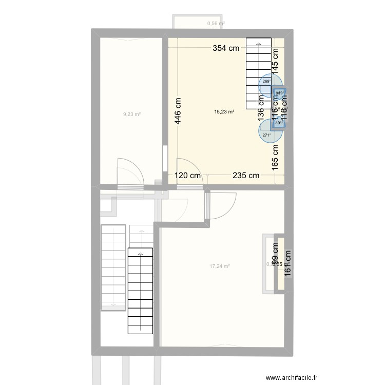 Victor Hugo . Plan de 30 pièces et 282 m2