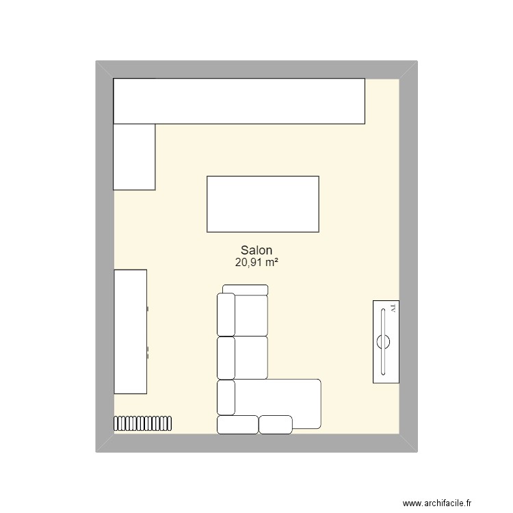 Salon. Plan de 0 pièce et 0 m2