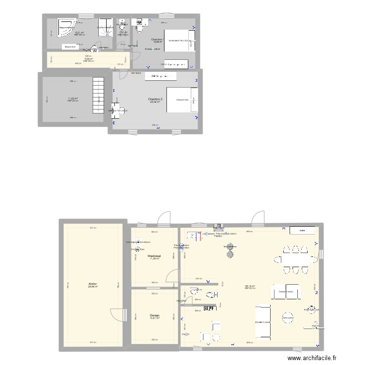 PLAN Maison-. Plan de 0 pièce et 0 m2