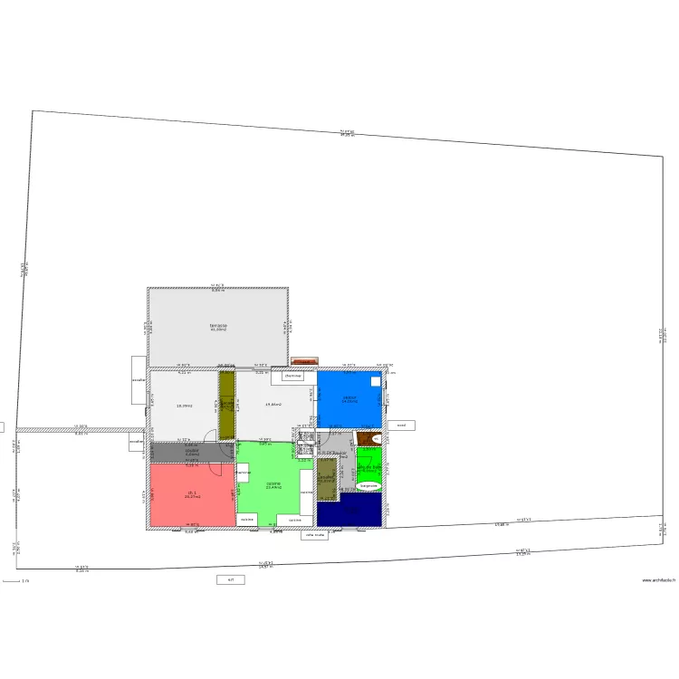 moutaine etage avec terrain vmc. Plan de moutaine etage avec terrain vmc. Plan de