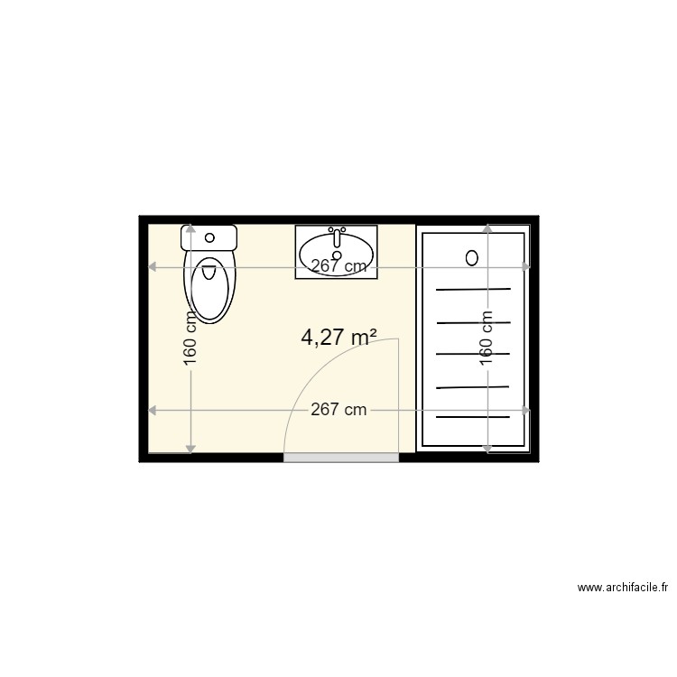 DEWERDT RENE . Plan de 1 pièce et 4 m2