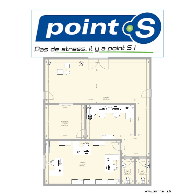 point s bis. Plan de 0 pièce et 0 m2