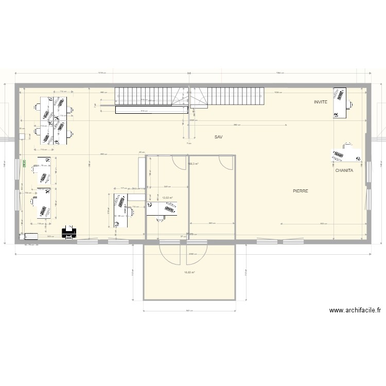 DEPOT VERSION FUTURE v3. Plan de 9 pièces et 1069 m2