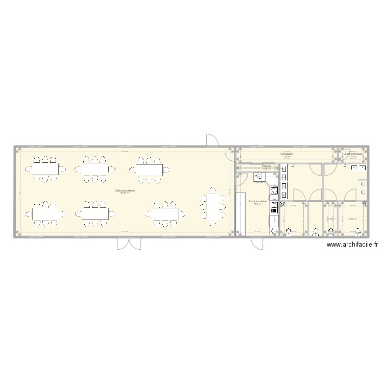 SALLE EN MODULAIRES ROSE DE FRANCE v2. Plan de 0 pièce et 0 m2