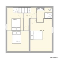Pièce chambres haut