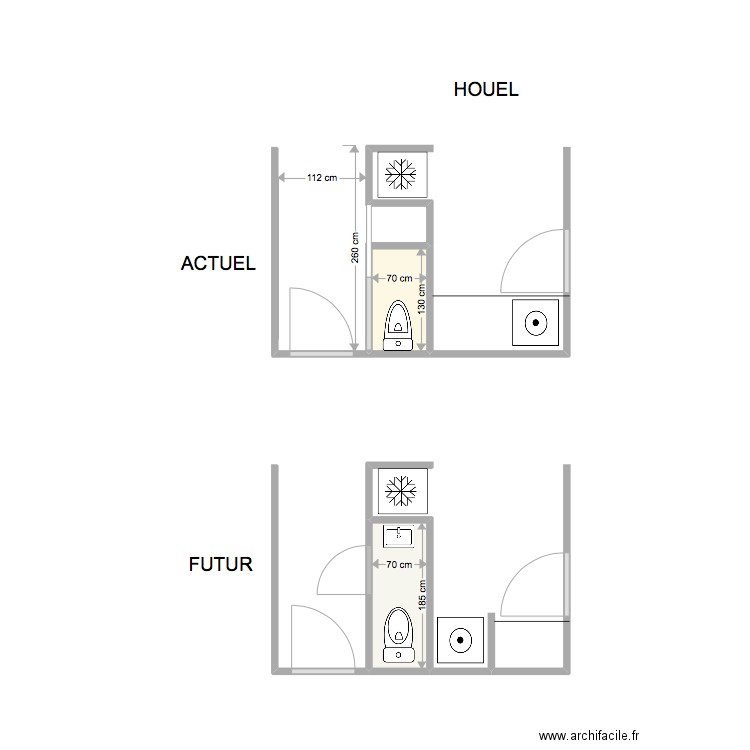 14 BIZET - WC 1e niveau. Plan de 0 pièce et 0 m2