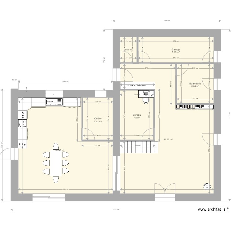 RénoLafeychineHabitation020119bis. Plan de 0 pièce et 0 m2