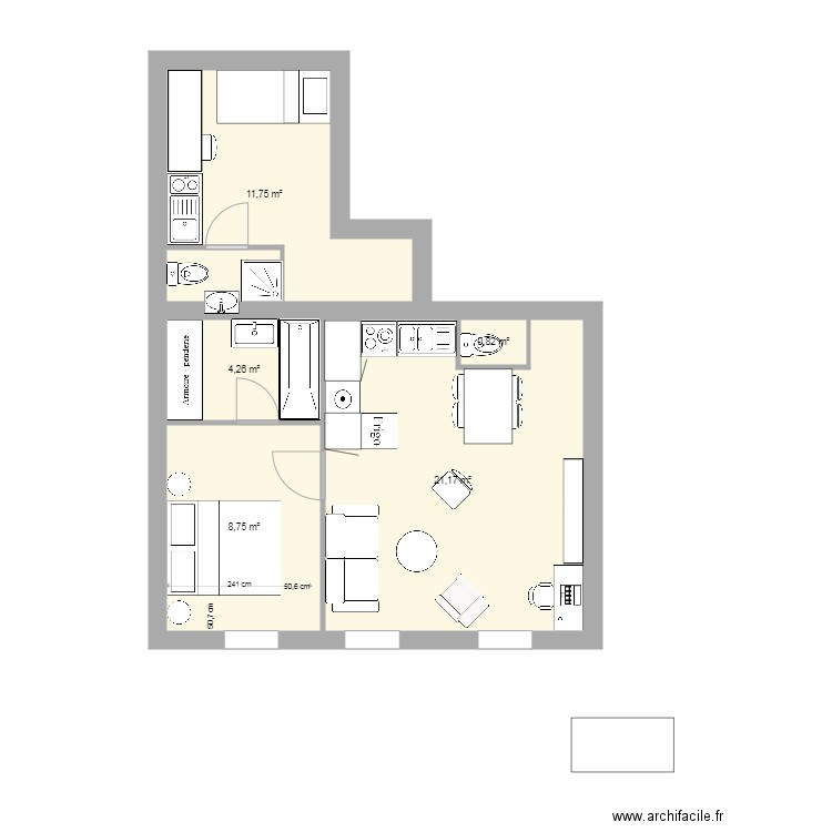 PLAN 123 place Saint Léger actuel V6 2021 11 03 1214. Plan de 0 pièce et 0 m2