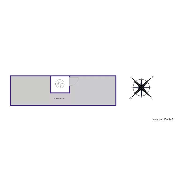 galeon takterrass. Plan de 