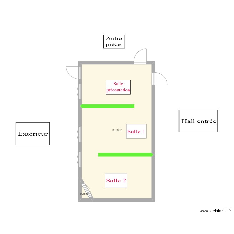 Salle SAB. Plan de 0 pièce et 0 m2