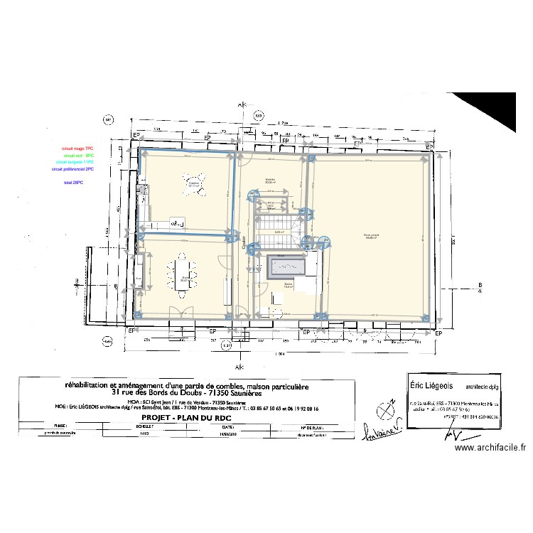 Fontaine Rdc Meublé. Plan de 0 pièce et 0 m2