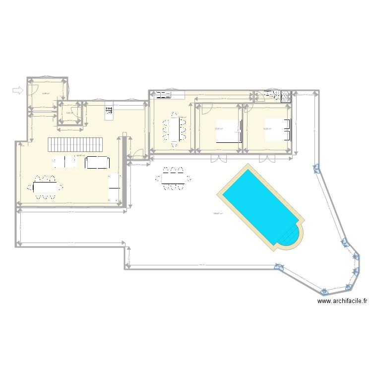 Plan Villa Bastelicaccia  Non Contractuel. Plan de 0 pièce et 0 m2