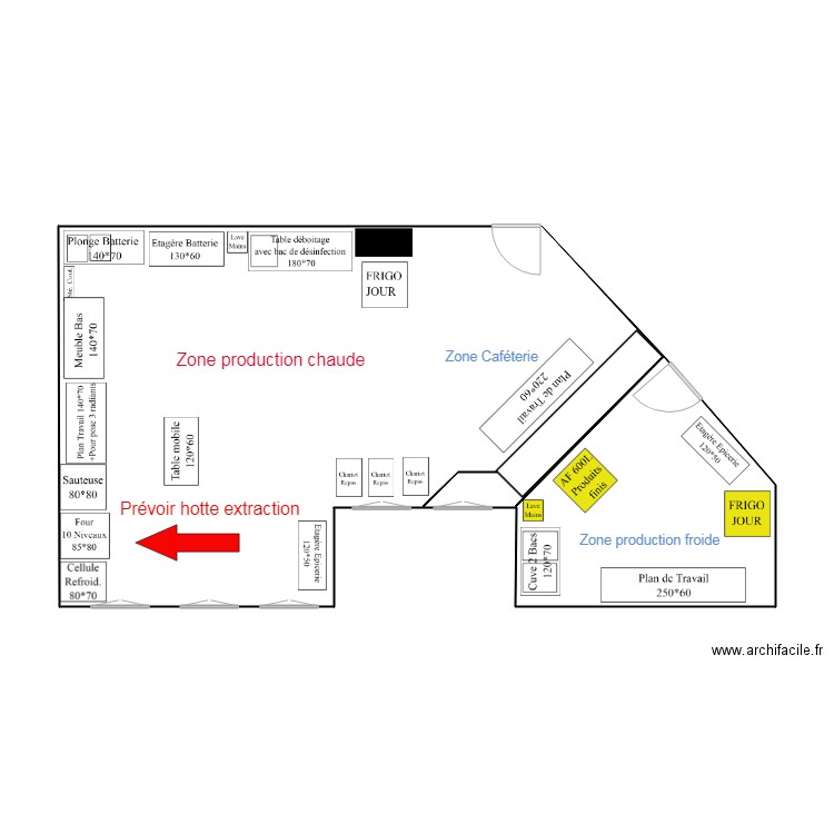 Emeraudes Zone production. Plan de 0 pièce et 0 m2