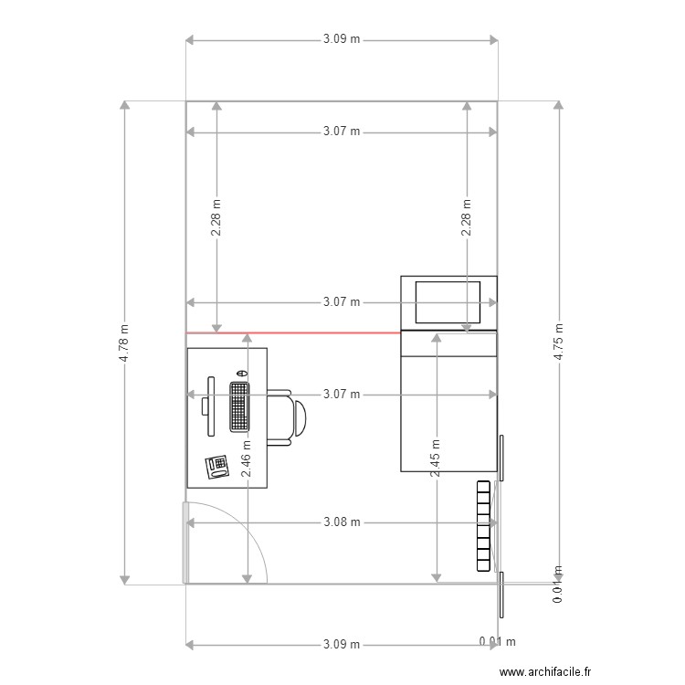 chambre baptiste2. Plan de 0 pièce et 0 m2