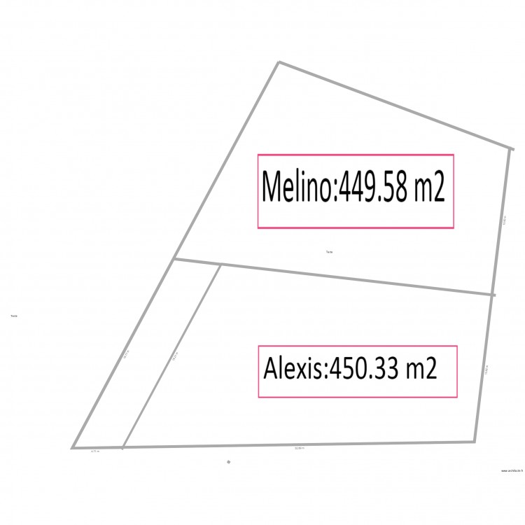 attribution. Plan de 0 pièce et 0 m2