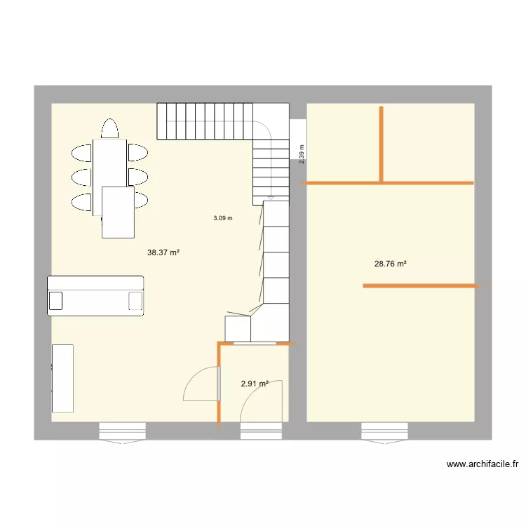 LOCATION DU BONHEUR INTERIEUR BAS ESCALIER 1. Plan de 
