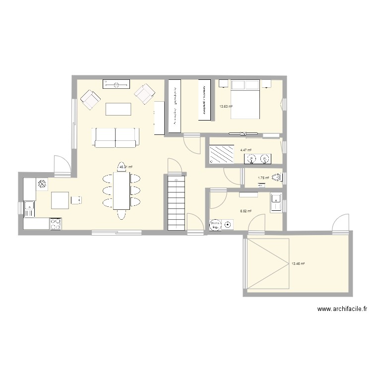 Notre maison à construire. Plan de 0 pièce et 0 m2