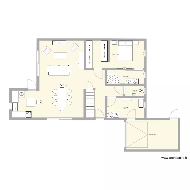Notre maison &agrave; construire. Plan de 