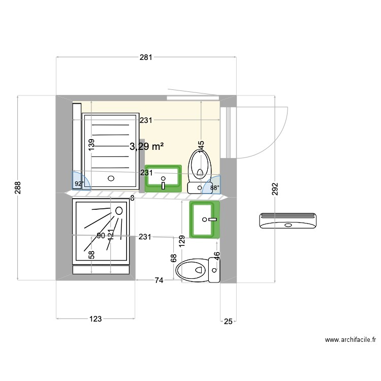 sdbetage test. Plan de 0 pièce et 0 m2