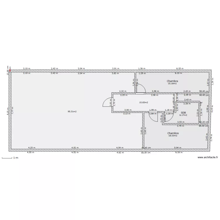 Etage maison campagne. Plan de Etage maison campagne. Plan de
