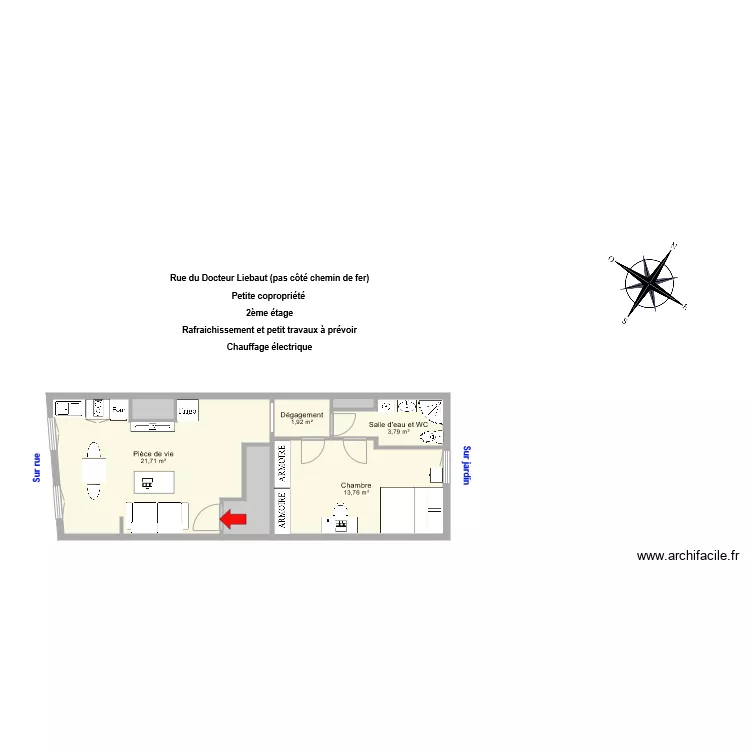 SCI GUENIN LIEBAUT. Plan de 