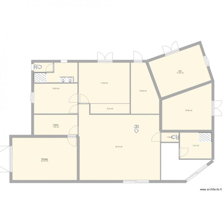 Projet ADFL. Plan de 0 pièce et 0 m2