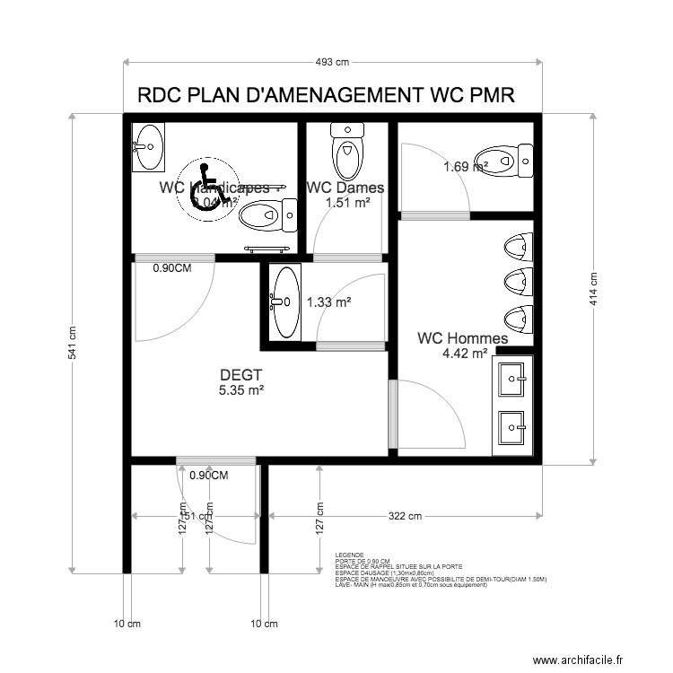 toilette red ice . Plan de 0 pièce et 0 m2