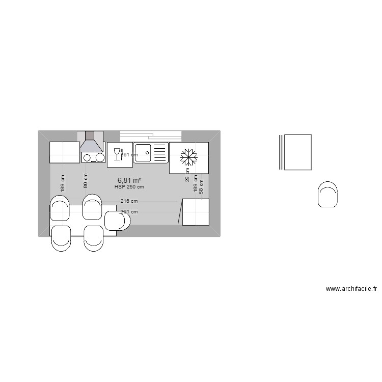cuisine. Plan de 0 pièce et 0 m2