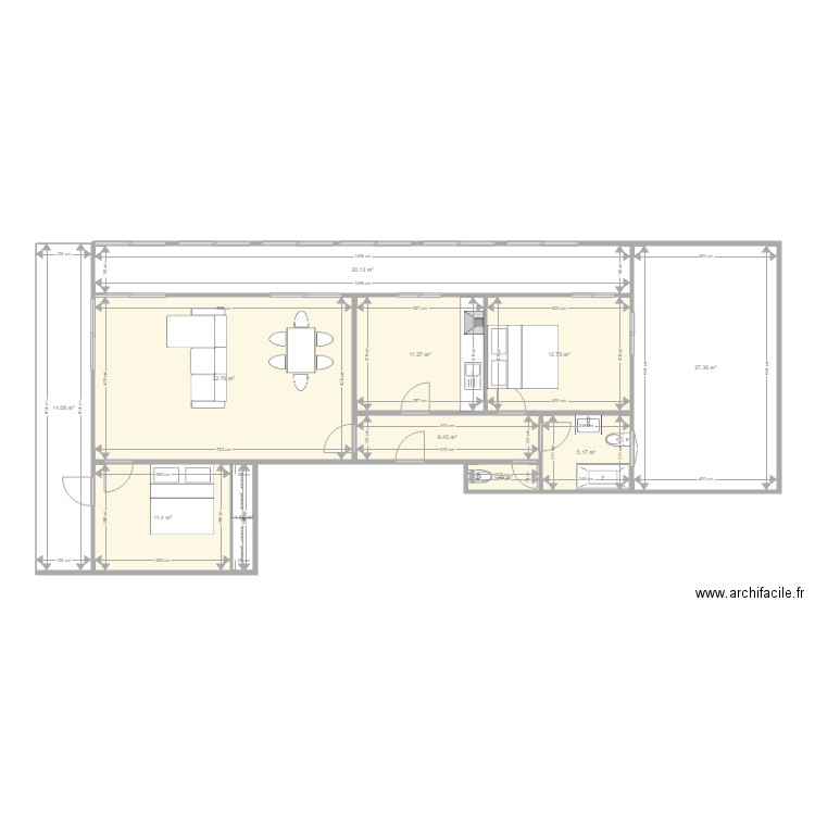 Plan F4 Salario. Plan de 0 pièce et 0 m2