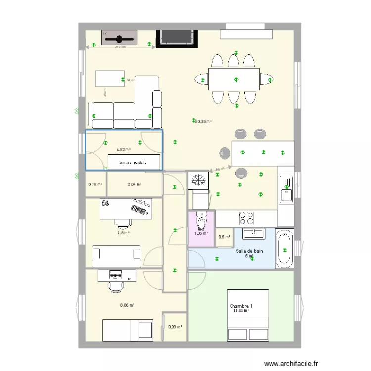 plan maison ternant cuisine. Plan de 