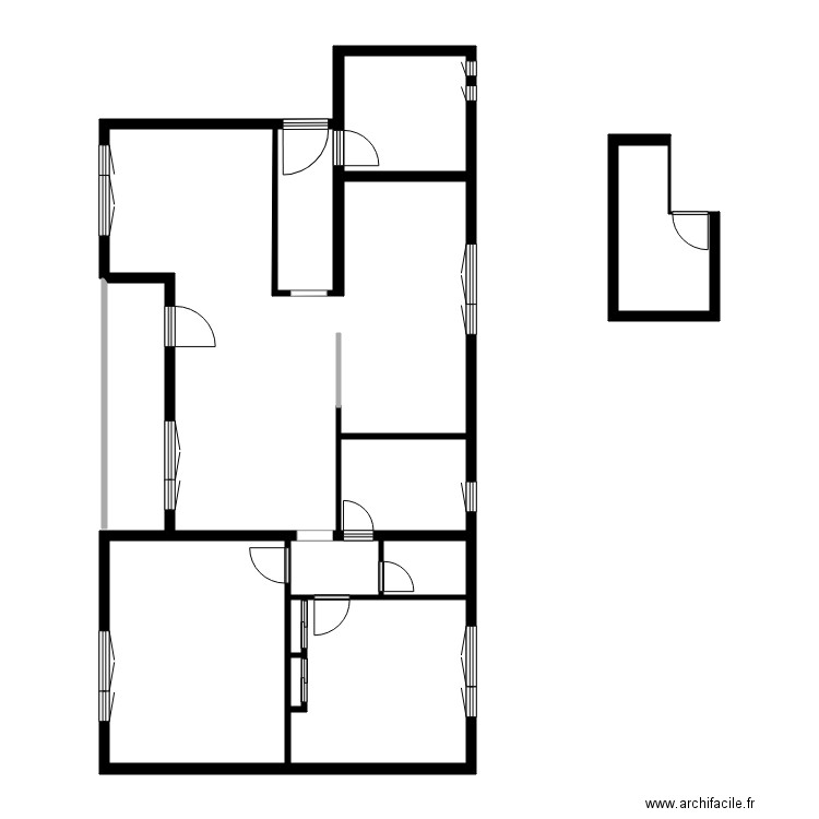 BILLET LIGNY. Plan de 11 pièces et 86 m2