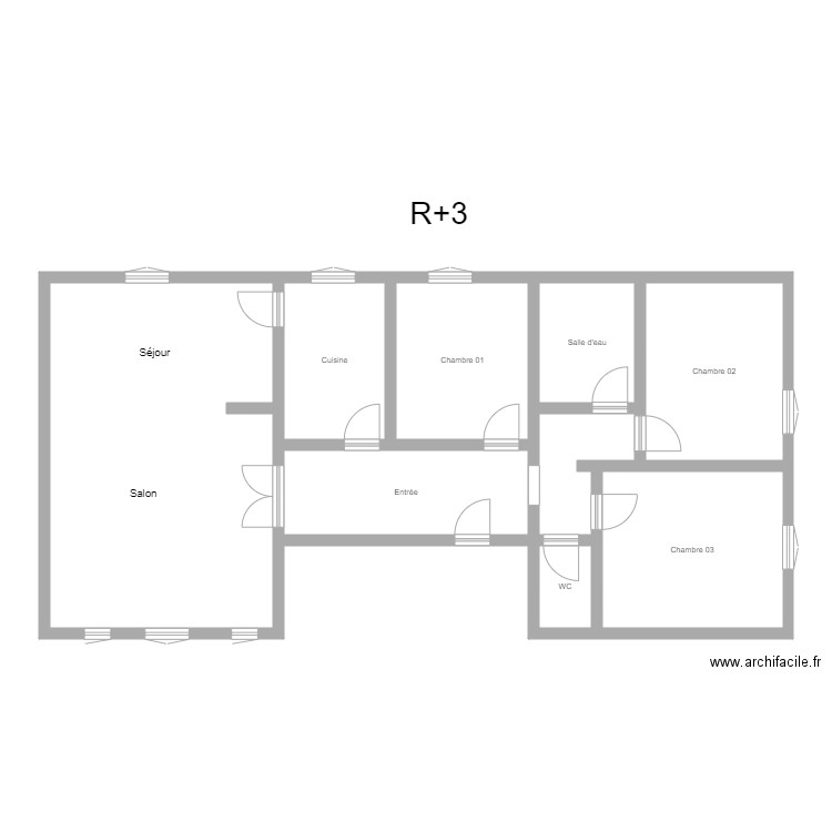 350600821. Plan de 9 pièces et 109 m2