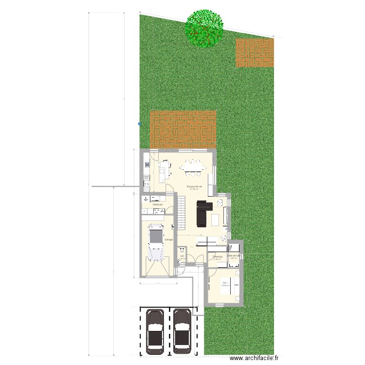 Plan Casa Habitat. Plan de 0 pièce et 0 m2