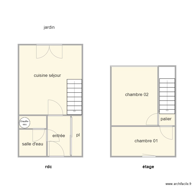 mercier 1385 am. Plan de 9 pièces et 36 m2