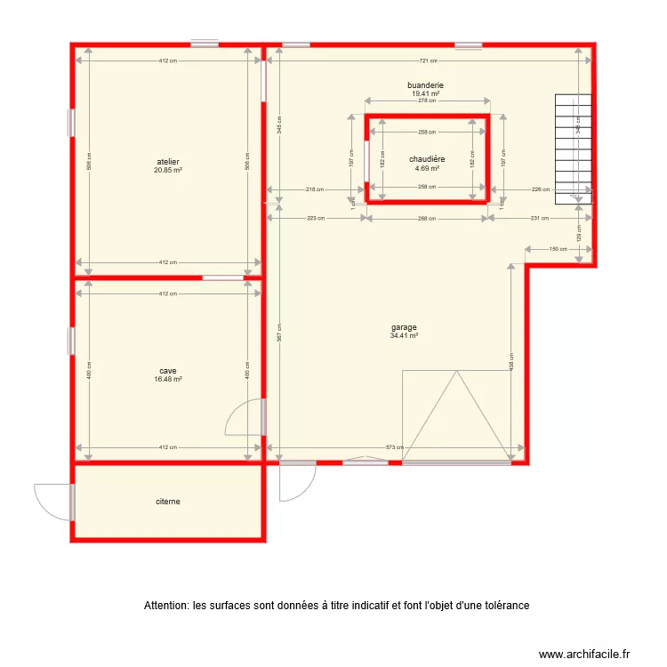 BI4654 cave. Plan de 