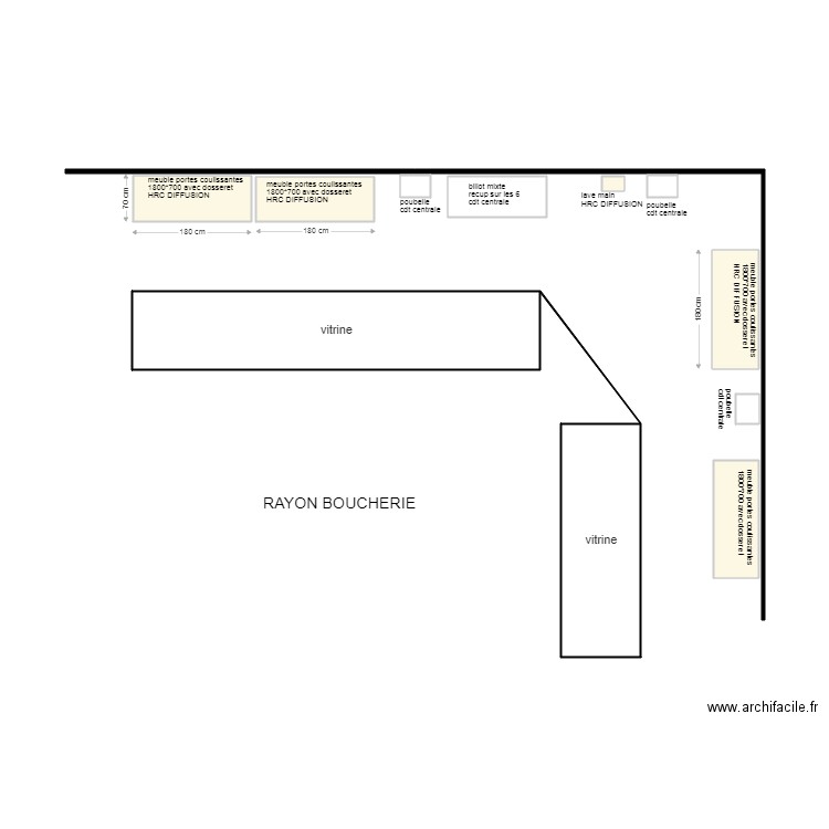 INTER MONTAUBAN BOUCHERIE. Plan de 0 pièce et 0 m2