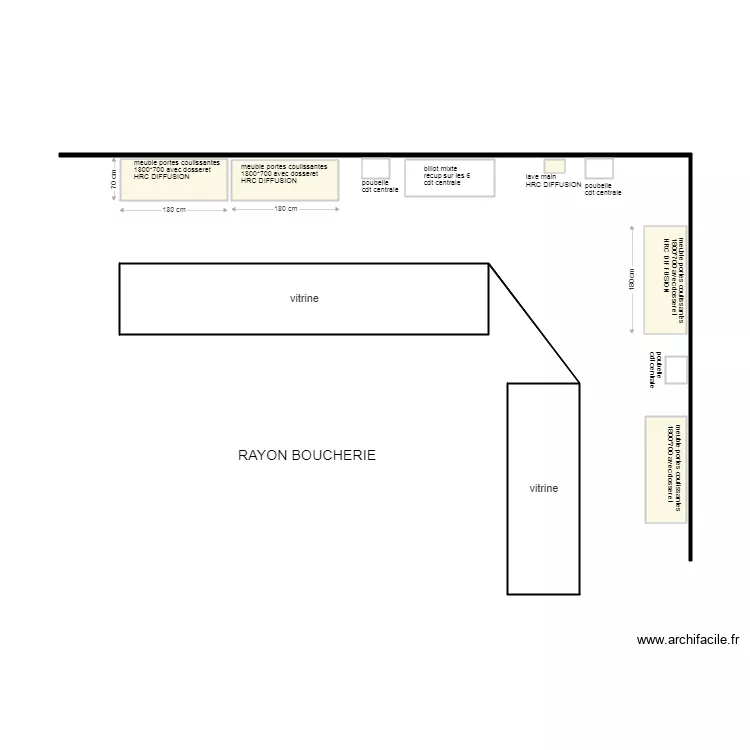 INTER MONTAUBAN BOUCHERIE. Plan de 
