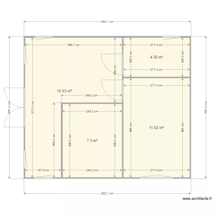 MODELE VOSGES 42M2. Plan de MODELE VOSGES 42M2. Plan de