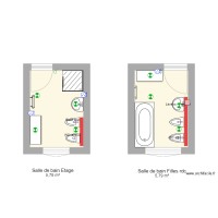 salles de bain jumelles Elec