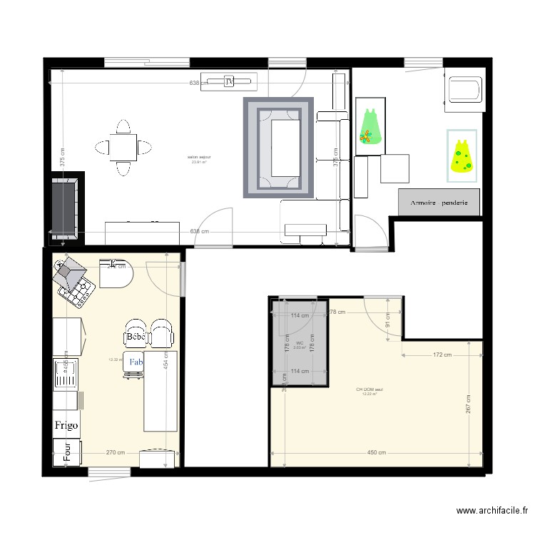 fabienne maison. Plan de 0 pièce et 0 m2