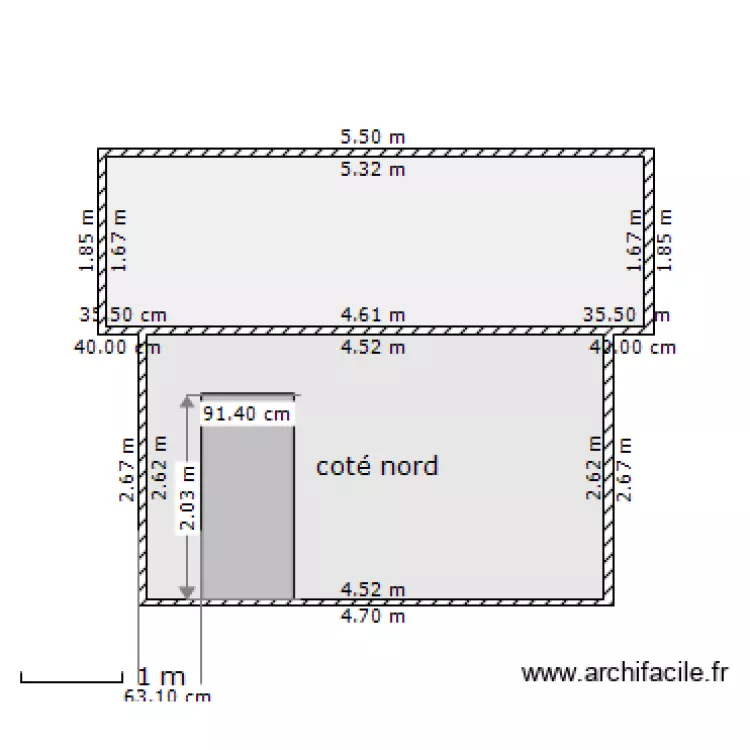 Rucher face Nord. Plan de Rucher face Nord. Plan de