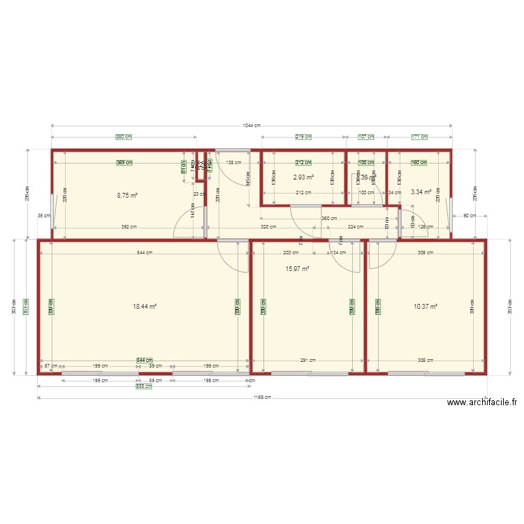 PROCHASSON  Annie. Plan de 0 pièce et 0 m2