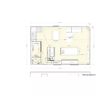 Maison Plan du RDC version vraiment D&eacute;cal&eacute;e avec Elec et galandage