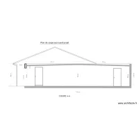 Plan de coupe sud-ouest / Projet  2