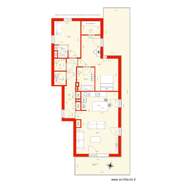 BI 2395 côté. Plan de 0 pièce et 0 m2